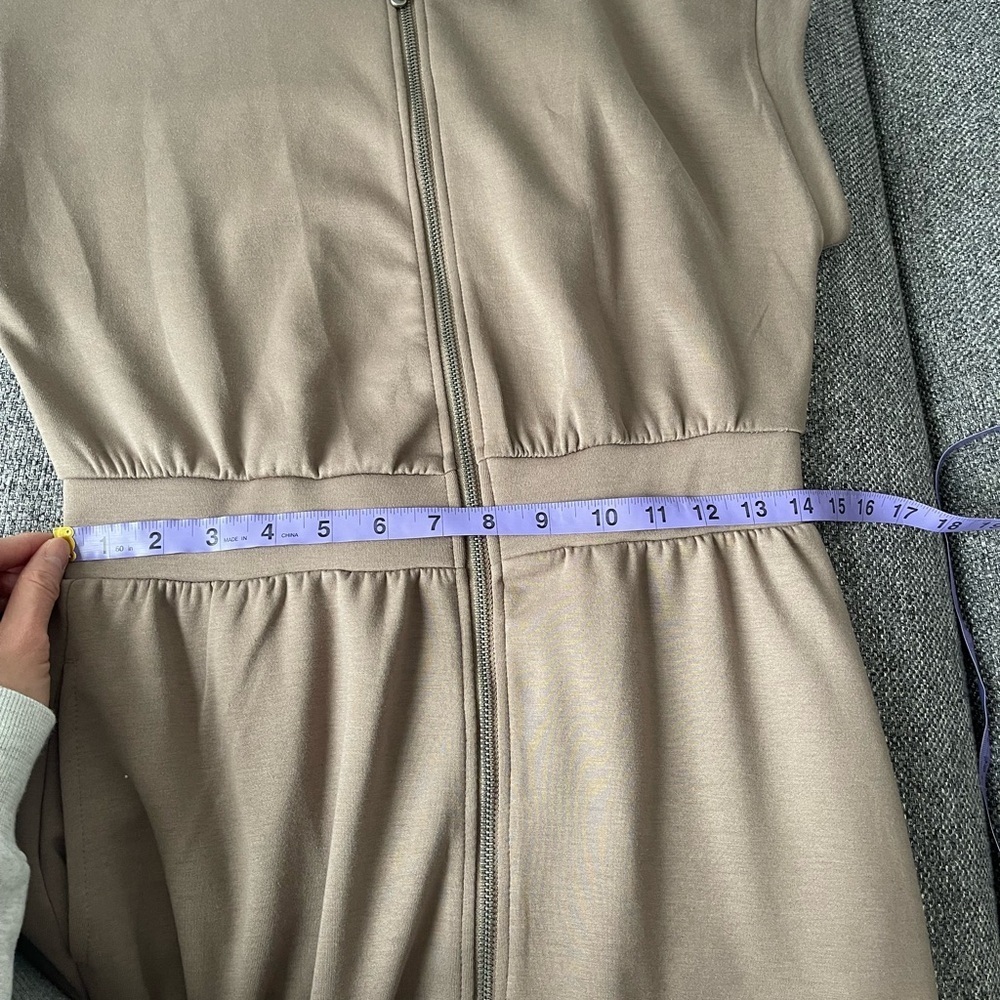 Kyodan Taupe Zip Up Dress - Picture 7 of 8